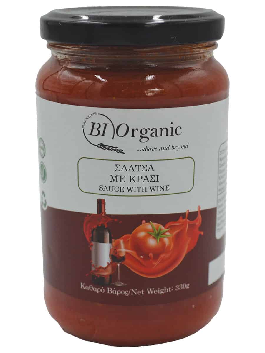 ΣΑΛΤΣΑ-ΚΡΑΣΙΟΥ Σάλτσα Ντομάτας Με Κόκκινο Κρασί 330ΓΡ. - Image 1