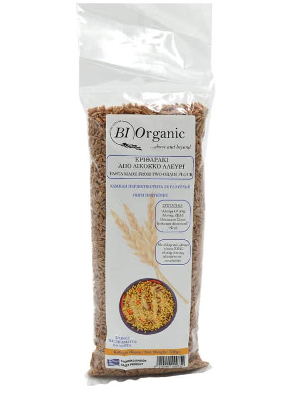 Κριθαράκι Από Δίκοκκο Αλεύρι 500γρ.