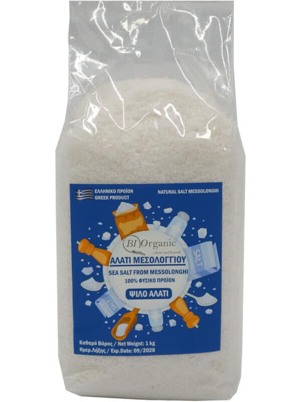 Ψιλό Αλάτι Μεσολογγίου σε Σακουλάκι 1kg